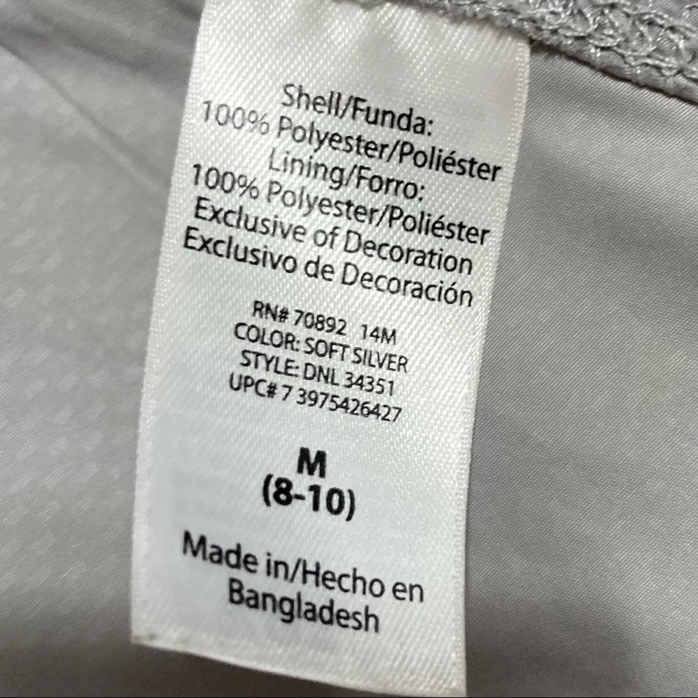 DANSKIN NOW Windbreaker Runner Lightweight Jacket Silver Gray Neon Yellow Medium